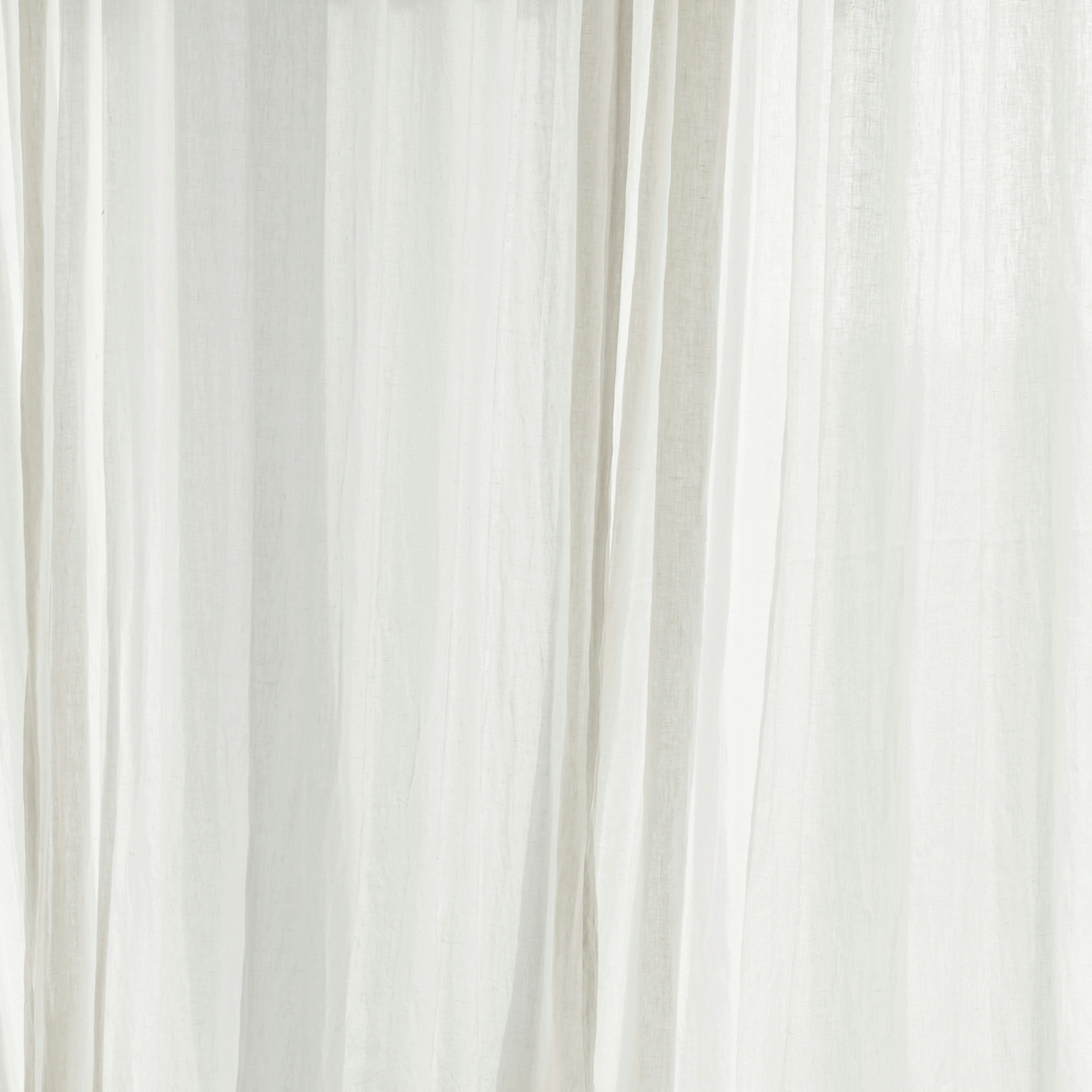 Warm natural light through linen curtain LLIOR
